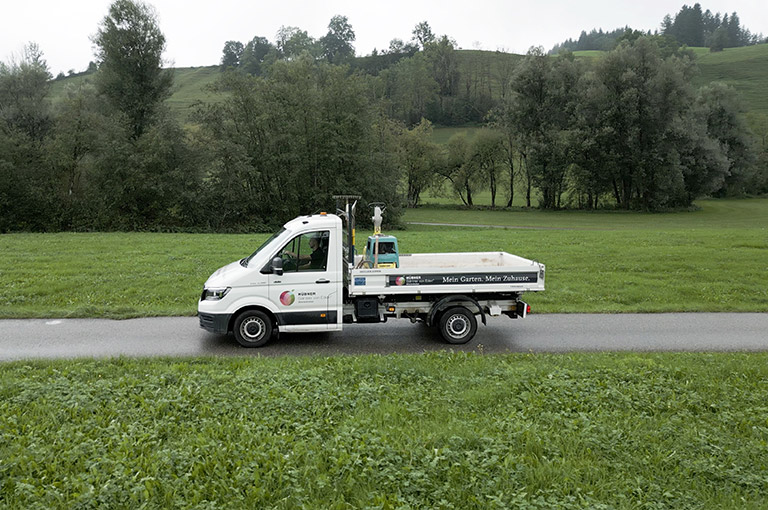 TRIGENIUS in Action für Hübner Gartenbau