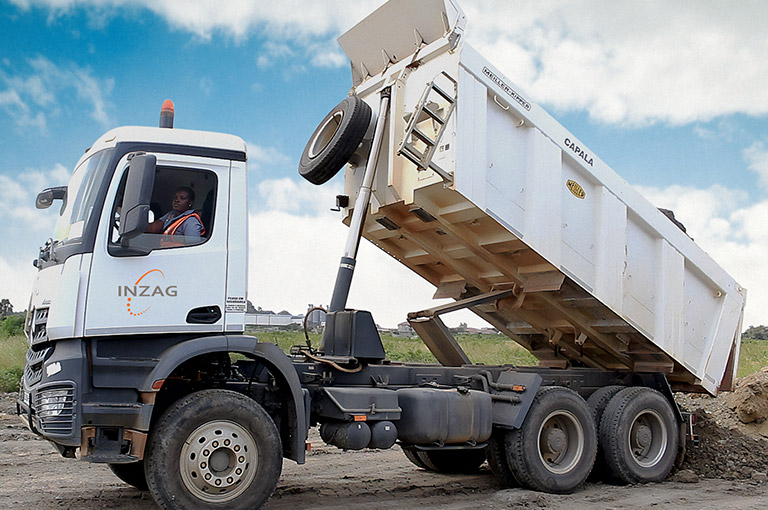 MEILLER rear tippers bring impetus to road construction in Ghana