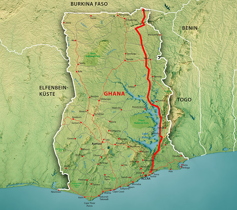 Map of Easter Corridor Road